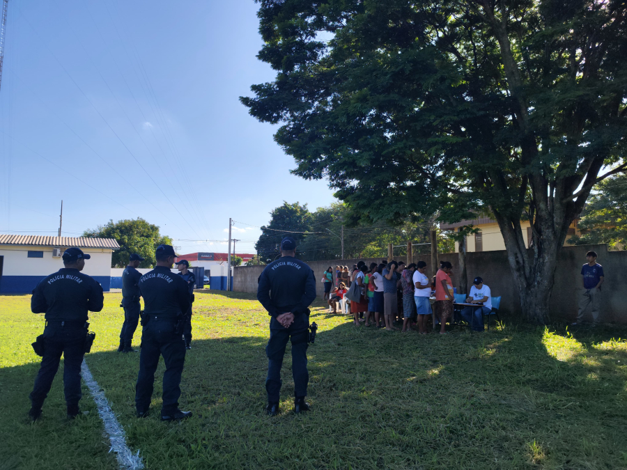 Entrega de Cestas Básicas é Realizada na 3ª CIPM com Apoio da Prefeitura e Forças de Segurança
